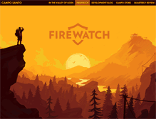 Tablet Screenshot of firewatchgame.com